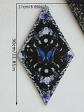 Axyaa Moon Phase Butterfly Wooden Wall Hanging Decor Boho Aesthetic Room Crafts