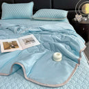 Axyaa Cooling Comforter Set with Latex Bed Mat - Lightweight & Breathable Quilt