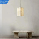 Axyaa Wabi Sabi Fabric Pendant Chandelier for Villa Restaurant Parlor Lighting