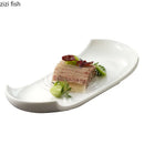 Axya Ceramic Dinner Plate for Sushi, Steak, Desserts - Solid Color Tableware