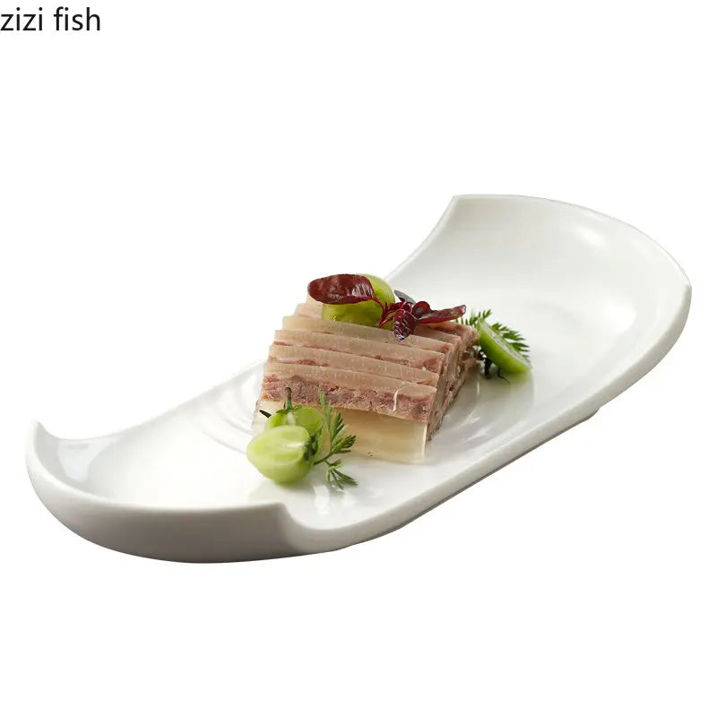 Axya Ceramic Dinner Plate for Sushi, Steak, Desserts - Solid Color Tableware
