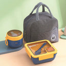 Axyaa Portable Leakproof Lunch Box Set with Thermal Bag, Large Food Storage Bag