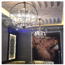 Axyaa Retro Birdcage Crystal LED Pendant Chandelier for Home Decor