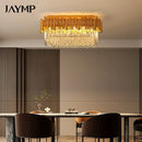Axyaa Crystal Ceiling Lamp: Nordic Luxury & Modern Villa Gold Chandelier for Home Decor