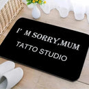Axyaa Tattoo Shop Mat Indoor Welcome Door Mat Washable Non-Slip Absorbent Carpet