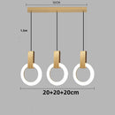 Axyaa Modern LED Ring Pendant Chandelier for Foyer Kitchen Dining Bedroom