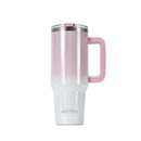 Axyaa 40oz Tumbler with Handle & Straw - Double Wall Vacuum Insulated Stainless Steel Cup