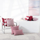 Axyaa Red Striped Cushion Cover for Home Decor - 1pc