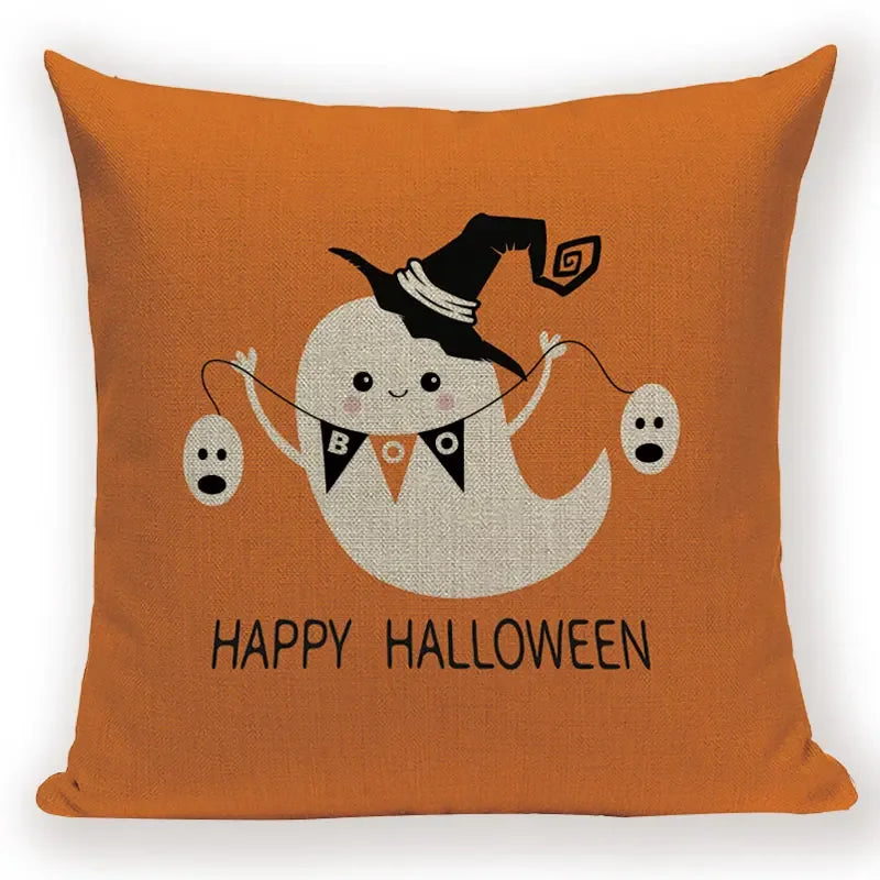 Halloween Demon Cushion Cover for Festive Home Decor by Axyaa