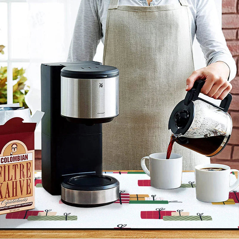 Axyaa Coffee Dish Mat: Absorbent, Anti-slip, Quick Dry Draining Pad