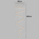 Axyaa Modern Duplex Building Staircase Chandelier for Living Room Indoor Lighting