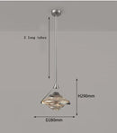 Axyaa Minimal Glass Pendant Lamp: Modern, Artistic, Nordic Design