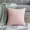 Axyaa Corduroy Striped Cushion Cover for Home Decor