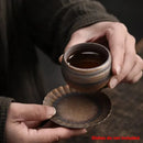 Axyaa Ceramic Kung Fu Tea Cup Handmade Retro Office and Home Main Cup