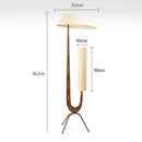 Axyaa Nordic Wood Floor Lamp with Giraffe Design - LED Standing Lamp for Living Room