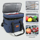 Axyaa Double Layers Tote Cooler Lunch Bag | Large Capacity Travel Picnic Box