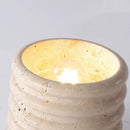 Axyaa Yellow Travertine LED Ceiling Lamp for Modern Art Decoration