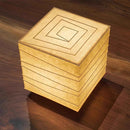 Axyaa Modern Simplicity LED Table Lamp Glass Lampshade Square Design