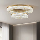 Axyaa Golden Gloss Chandelier: Luxurious Round Copper Chandelier for Home Decor