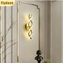 Axyaa Spiral Aluminum LED Wall Lamp - Minimalist Wall Lighting for Decoration