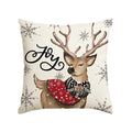 Axyaa Winter Holiday Stripes Pillow Covers