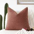 Axyaa Boucle Throw Pillow Cover | Soft Texture | Cozy 18x18" Square Pillow Case