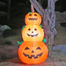 Axyaa LED Pumpkin Lantern Trio for Outdoor Halloween Decor
