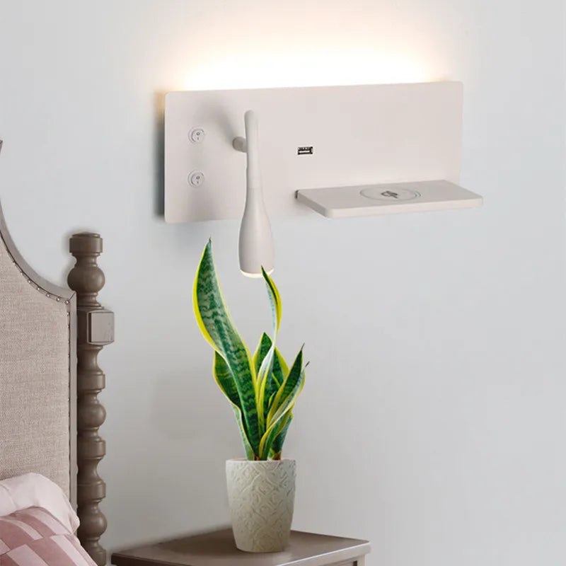 Axya Wireless USB LED Wall Lamp - Multi-Function with Switch