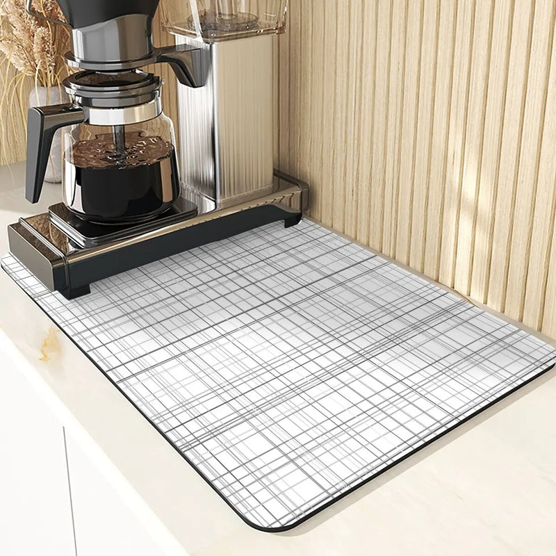 Axyaa Lattice Pattern Diatomaceous Earth Table Mat Set
