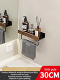 Axyaa Wall Mount Storage Rack for Living Room, Bathroom, and Kitchen