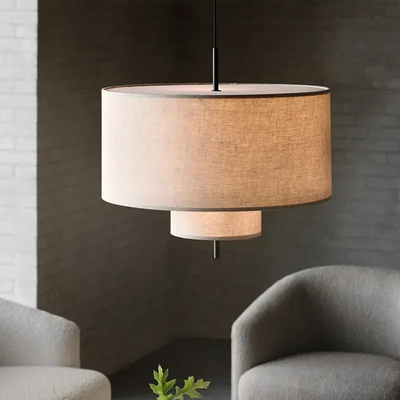Axyaa Wabi Sabi Fabric Pendant Lights for Home Decor