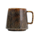 Axyaa Vintage Ceramic Mug, 350ml, Couple Handle Cup, Coffee Tea Cups