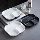Axyaa Ceramic Grid Plate: Special Breakfast Plate for Fat Reduction and Weight Loss