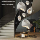 Nordic Villa Wabi-sabi Resin Pendant Chandelier by Axyaa
