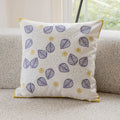 Axyaa Dandelion Leaves Embroidered Cushion Cover, Country Style, 45x45cm