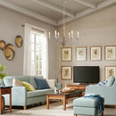 Axyaa French Vintage Wooden Chandelier for Home and Commercial Spaces