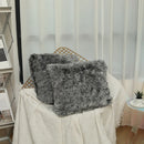 Axyaa Super Soft Faux Fur Throw Pillow Cover for Sofa Bed, 45x45 CM