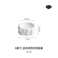 Axyaa Ceramic Double-layer Western-style Insulation Salad Bowl for Dining Room
