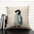 Animal Penguin Cushion Cover 45x45, Axyaa Brand - Cute & Funny Decorative Pillowcase