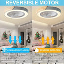Axyaa Modern Wood Ceiling Fan Light with Remote Control, Dimmable LED and 3 Color Options