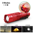 Axya Super Bright Zoom LED Flashlight: Durable Tactical Waterproof Torch