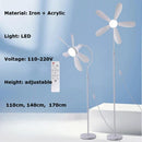 Axyaa Colorful Petals Acrylic LED Electric Fan Floor Lamp