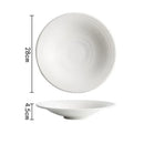 Axyaa Small Foot Ceramic Bowl Set for Salad, Soup, Noodles, Sashimi - Restaurant Tableware