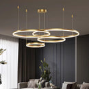 Axyaa Modern Pendant Chandelier for Dining Room Ceiling, LED Indoor Decorative Lighting