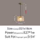 Axyaa Glass LED Pendant Lights for Indoor Lighting, Luxury Ceiling Lamp for Bedside, Bathroom, Bar, Restaurant