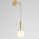 Nordic Luxury Glass Wall Lamp LED for Living Room Bedroom, Axya Wall Light Fixtures