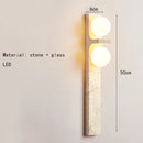Axyaa Yellow Cave Stone Retro Wall Lamp for Bedroom Living Room Hallway