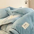 Axyaa Velvet Duvet Set: Warm Plush Comforter, Thick Blanket, Home Bedding, Winter