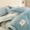 Axyaa Plush Velvet Duvet Set, Soft & Cozy Blankets for Winter, 3Pcs