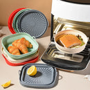 Axyaa Silicone Air Fryer Pan Liner for Oven Baking Tray & Pizza Chicken Mould